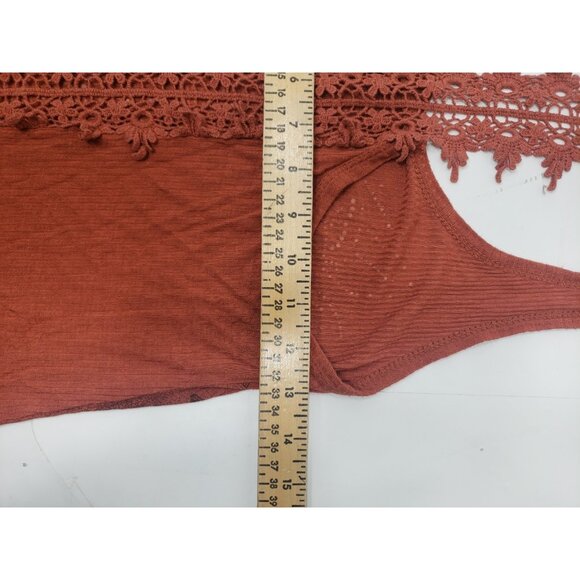 Harley-Davidson Tank Top Shirt Women’s Orange Paisley Rhinestone Open Back - Picture 10 of 10